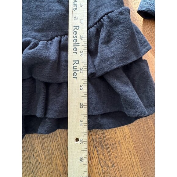 Loft Women’s Top M Ruffle Hem Long Sleeve Pullover Sweatshirt - Picture 5 of 6